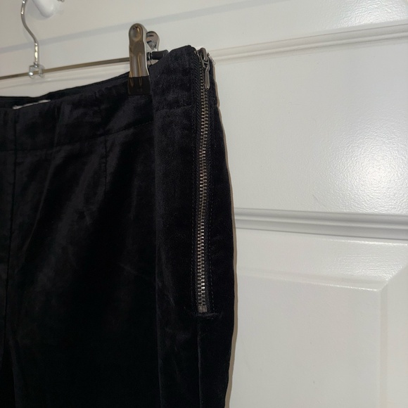 Black By Anthropologie Velvet Flare Pants Size US 8 - Picture 3 of 6